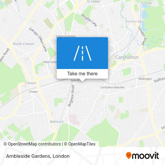 Ambleside Gardens map
