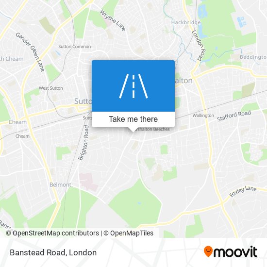 How to get to Banstead Road in Sutton by Bus or Train