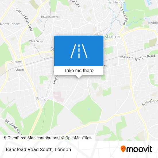 Banstead Road South map
