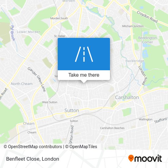 Benfleet Close map