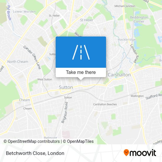 Betchworth Close map