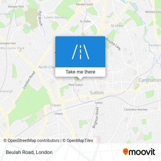 Beulah Road map