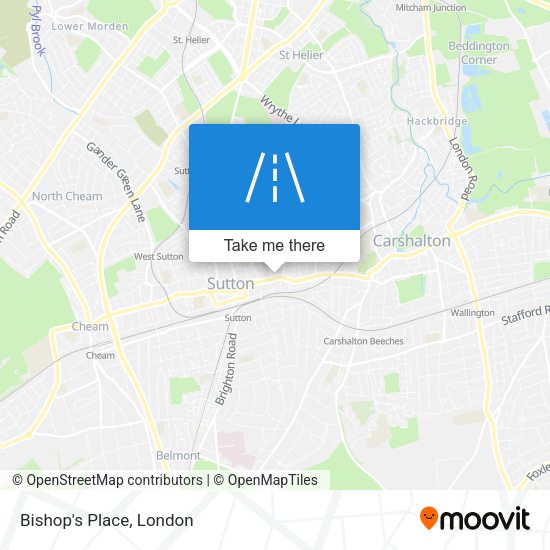 Bishop's Place map