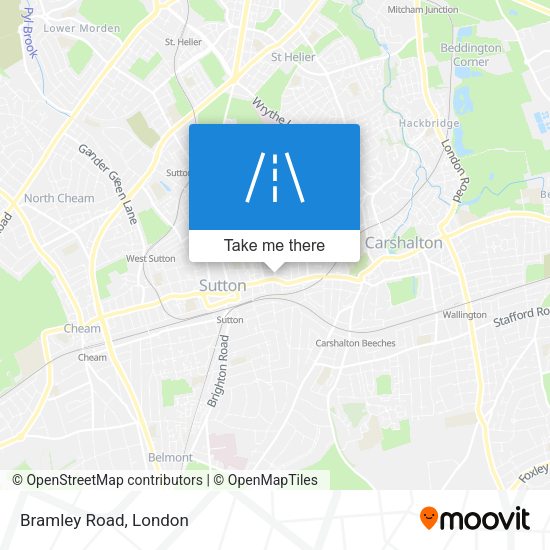 Bramley Road map