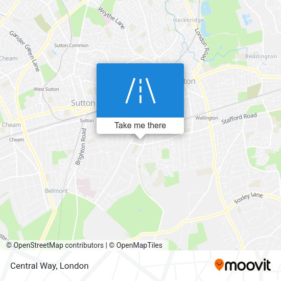 Central Way map