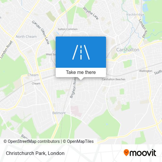 Christchurch Park map