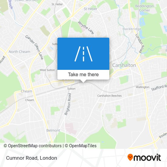 Cumnor Road map