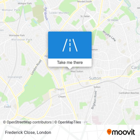 Frederick Close map
