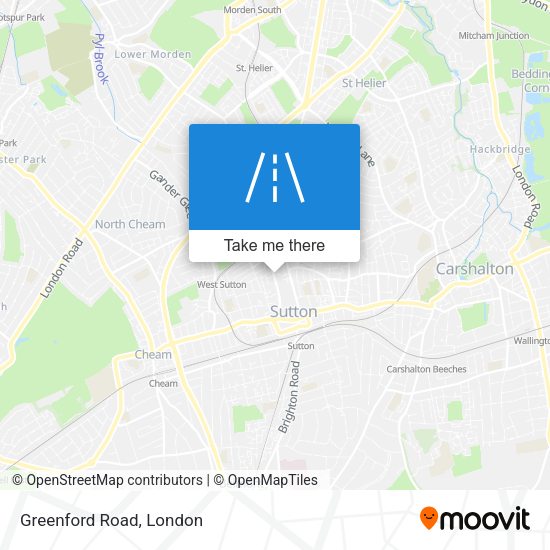 Greenford Road map
