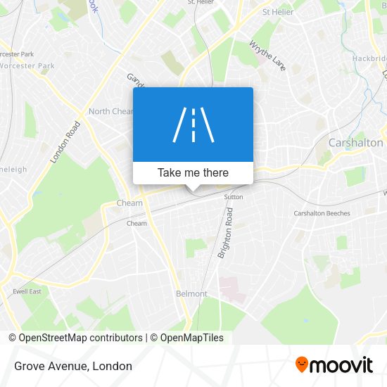 Grove Avenue map