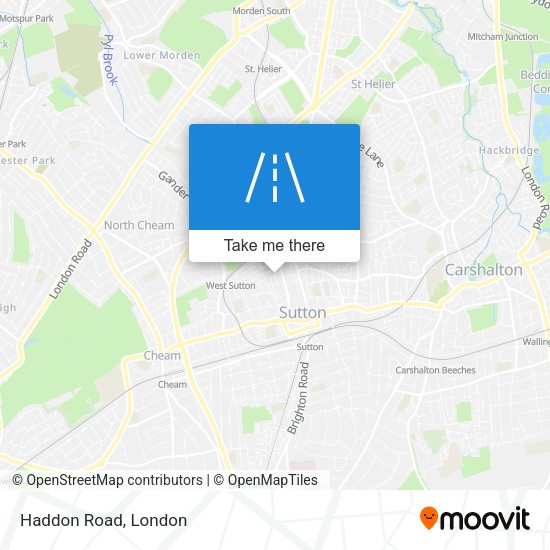 Haddon Road map