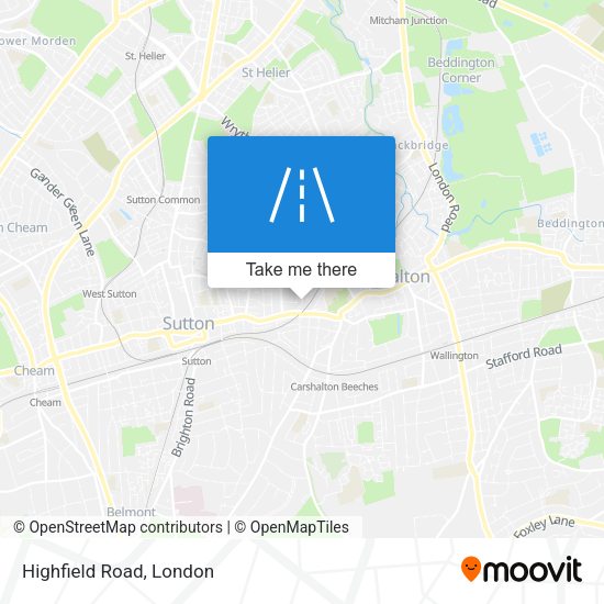 Highfield Road map