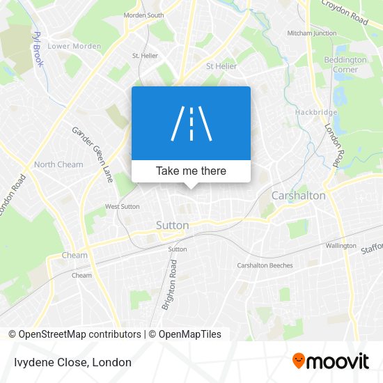 Ivydene Close map