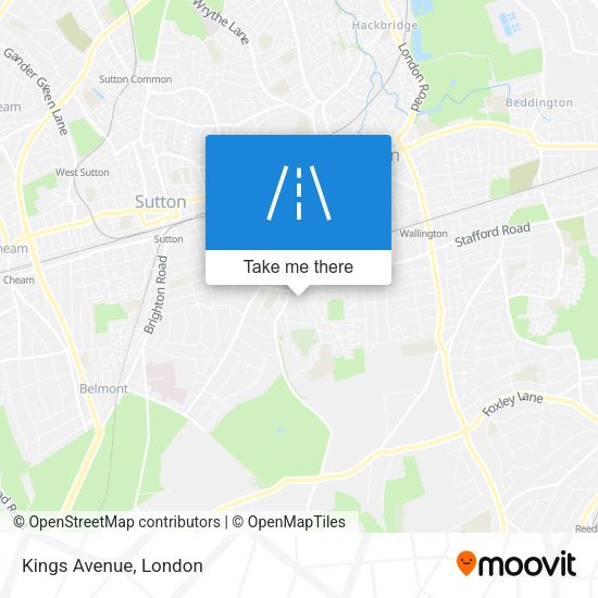 Kings Avenue map