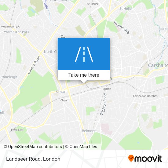 Landseer Road map