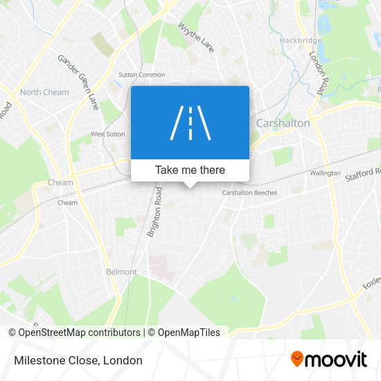 Milestone Close map
