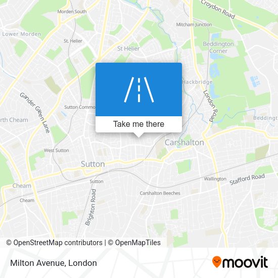 Milton Avenue map