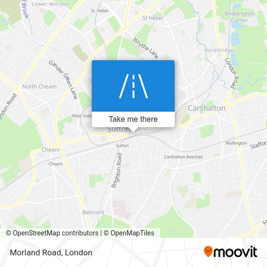 Morland Road map