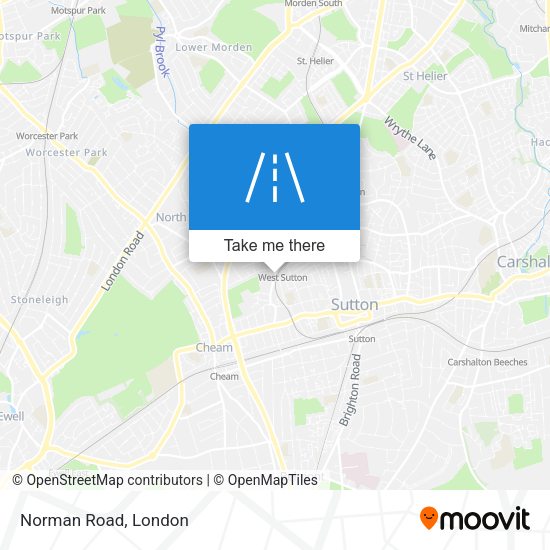 Norman Road map