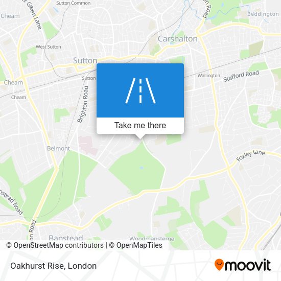 Oakhurst Rise map