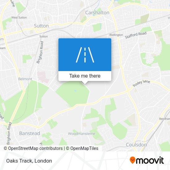Oaks Track map