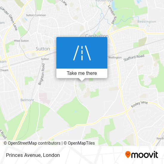 Princes Avenue map