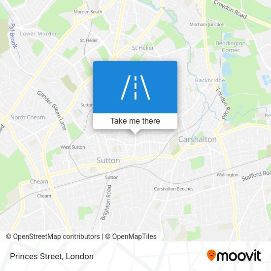 Princes Street map