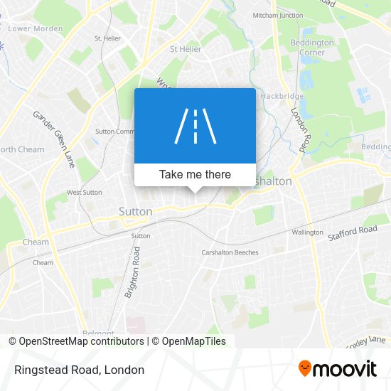 Ringstead Road map
