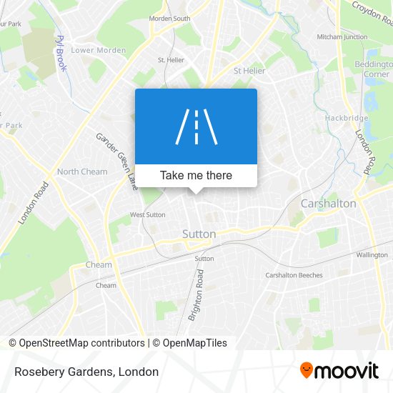 Rosebery Gardens map