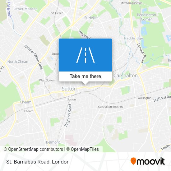 St. Barnabas Road map