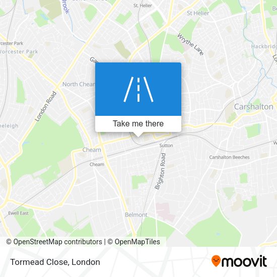 Tormead Close map