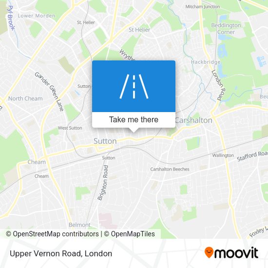 Upper Vernon Road map