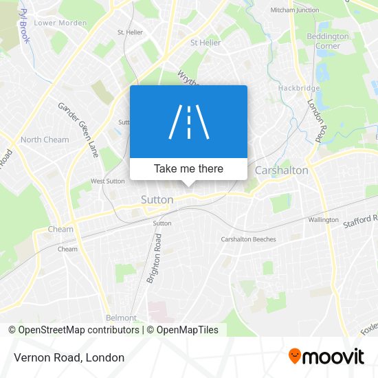 Vernon Road map