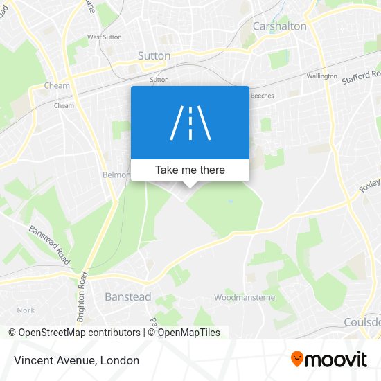 Vincent Avenue map