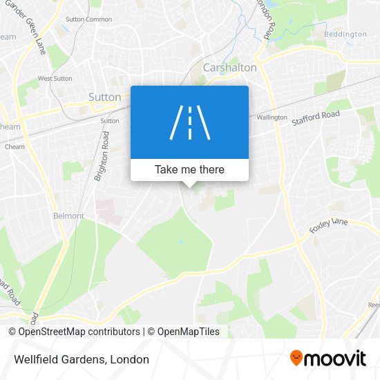 Wellfield Gardens map