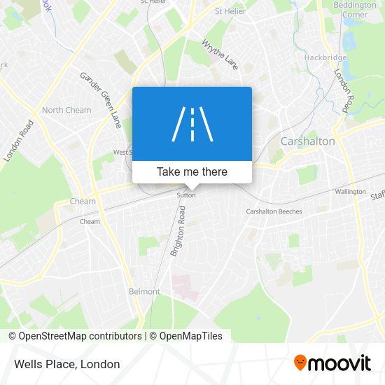Wells Place map