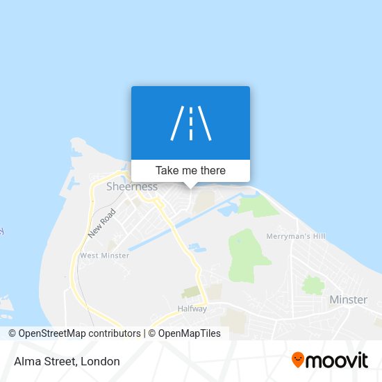Alma Street map