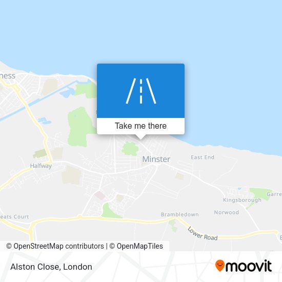 Alston Close map