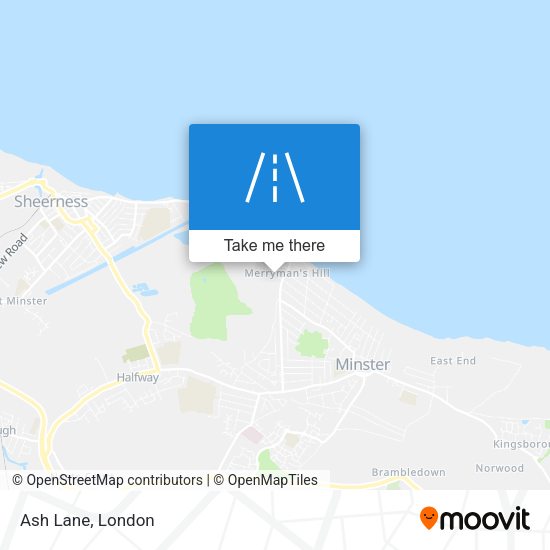 Ash Lane map