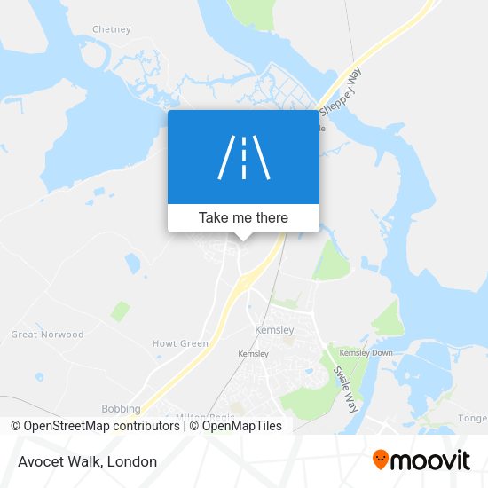 Avocet Walk map
