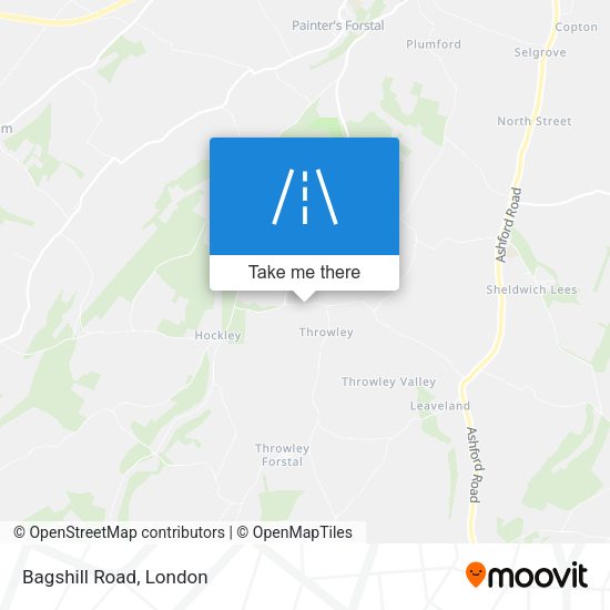 Bagshill Road map