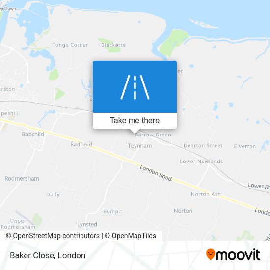 Baker Close map