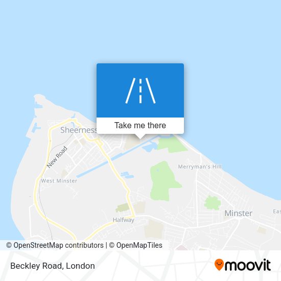 Beckley Road map