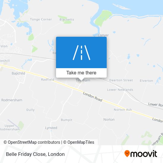 Belle Friday Close map