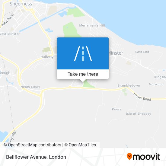 Bellflower Avenue map