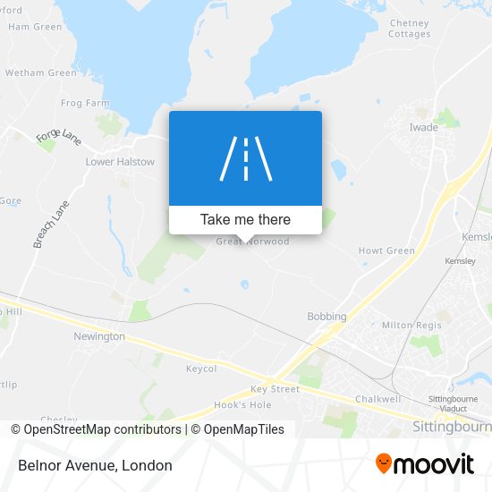 Belnor Avenue map