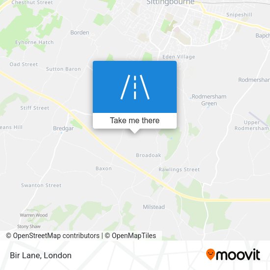 Bir Lane map