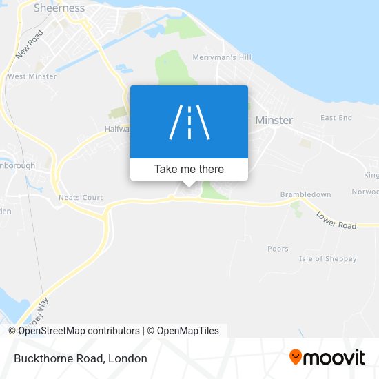Buckthorne Road map