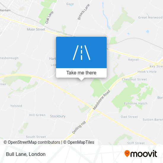 Bull Lane map