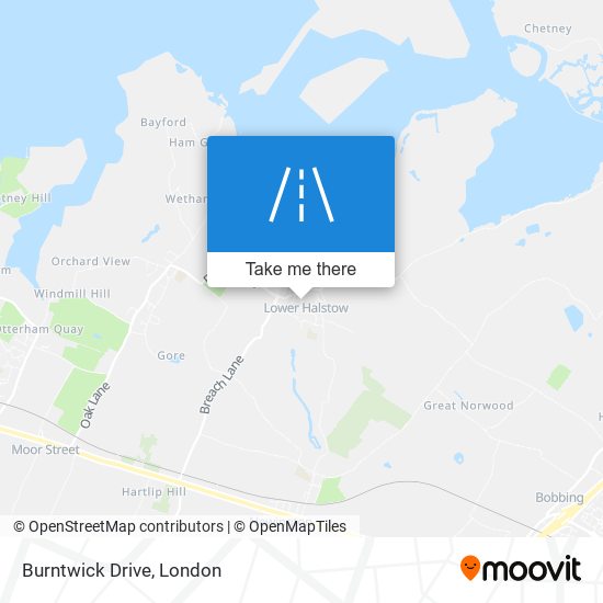 Burntwick Drive map